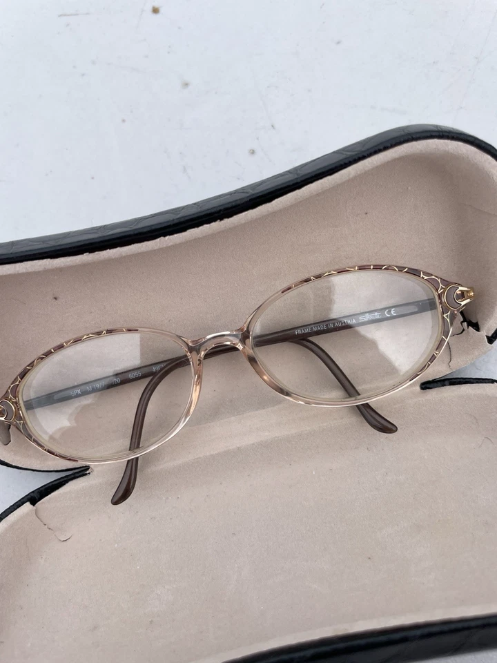 Auténtico marco de gafas ovaladas Silhouette SPX M 1977 para mujer gafas usadas Foto 1 de 4