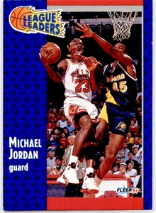 Michael Jordan 1991-92 Fleer League Leaders #220 Chicago Bulls - Envío gratuito - Imagen 1 de 4