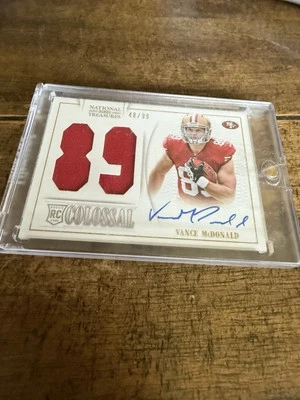 2013 Vance McDonald National Treasures RPA, Niners - Image 1 of 2