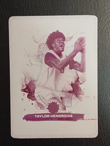 1/1 Taylor Hendricks RC Magenta Printing Plate 23-24 Motif - Picture 1 of 2