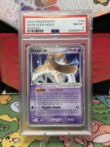 PSA 8 Deoxys ex 99/107 Holo Rare 2005 Pokemon EX Deoxys - Picture 1 of 4