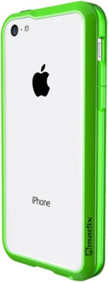 Funda de parachoques Qmadix S Series para Apple iPhone 5C - Verde Foto 1 de 4