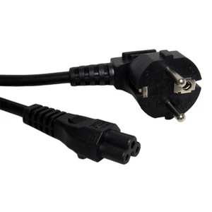 2m Clover Leaf Male Plug to Euro Plug Power Cable - Picture 1 of 8
