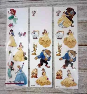 Disney princess fun stickers EK success puffy dimensional open packs - Image 1 of 2
