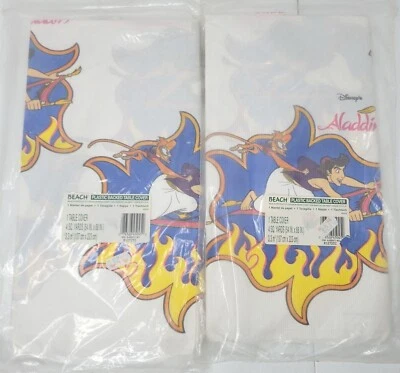 2x Alfombra Mágica Abu De Colección Disney Aladdin Respaldo Plástico 54"x96" NUEVO Foto 1 de 4