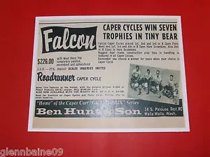 ¡WOW! Anuncio de mini bicicleta Falcon Caper 1961 vintage y raro - Imagen 1 de 1