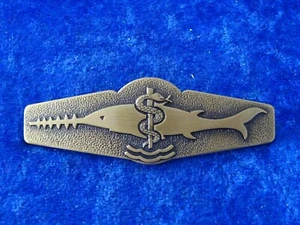 (A26-010) Distintivo attività medico subacqueo originale esercito tedesco bronzo sottomarino - Foto 1 di 4