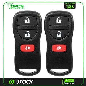 2x Remote Car Key Fob For Nissan Frontier Murano Pathfinder Sentra Xterra - Picture 1 of 8