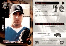 Todd Culp 2001 Multi-Ad Mahoning Valley Scrappers #4 Card *AutographDen*