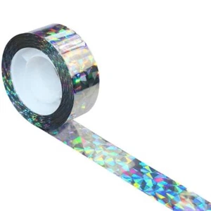 2 Rolls 328ft Flashing Bird Deterrent Reflective Scare Tape Ribbon Double Side - Picture 1 of 19