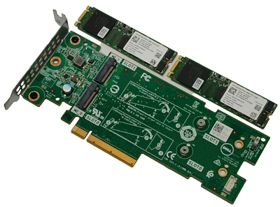 Контроллер хранения карт Dell EMC M.2 Boss с 2 x 240 ГБ M.2 SATA SSD 919J9 - Изображение 1 из 2