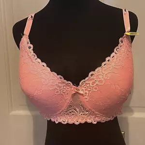 Reggiseno sottofilo nuovo con etichette ultra femminile colore salmone con cinghie regolabili taglia 42D - Foto 1 di 9