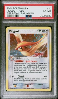 2004 Pokemon EX Fire Red Leaf Green Pidgeot holo 10/112 PSA 6 EX-MT 75999537 - Image 1 of 2