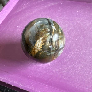 Cherry Creek Jasper AKA Red Creek Jasper Sphere. UK Sellers 6.02 cm F63 #5 - Picture 1 of 11