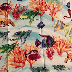 Sea Life Cotton Fat Quarter 18”x22” Nuevo - Imagen 1 de 2