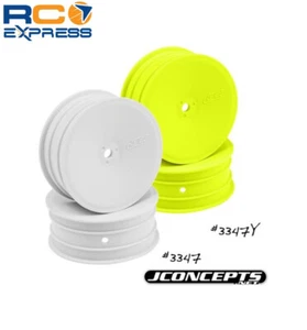 JConcepts Mono 12mm Front Wheels White B4.1/RB5 (4) JCO3347W - Picture 1 of 1
