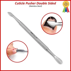 Cuticle Pusher Remover Trimmer Spoon Nail Cleaner Manicure Pedicure Fingernail - Picture 1 of 6