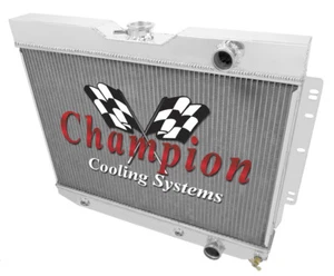 2 Row 1" Tubes Kool Champion Radiator for 1964 1965 Chevrolet Chevelle - Picture 1 of 7