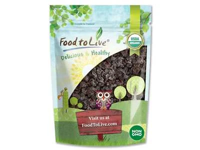 Organic Dried Unsweetened Sour Cherries - Pitted Cherry Fruit – by Food to Live - Image 1 of 4