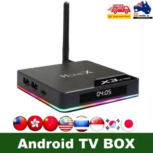 HomeX X3 Ultra TV BOX AI Android TVbox AU WiFi Live TV - 最新中文电视盒 - 直播 剧集 电影 - Picture 1 of 7