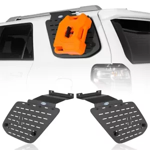 Pair Rear Window Exterior Storage Molle Panel Steel Fit 2010-2024 Toyota 4Runner - Foto 1 di 17
