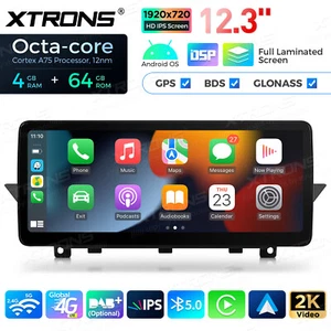 For BMW X1 E84 CIC 12.3" IPS Android 14 8-Core Car Play GPS Stereo Navi 4G WiFi  - Picture 1 of 17