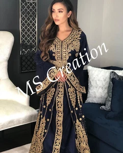 OFFERTA Abito Caftano Marocchino Takchita con Ari Work Tradizionale Ricamato 602 - Foto 1 di 5