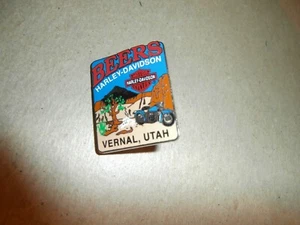 Vintage Beers Harley Davidson Motorrad Vernal Utah Metall Pin - Bild 1 von 3