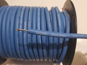 Núcleo Sólido 8mm AZUL MOROSO MAX Cable ALTA TENSIÓN TEMPERATURA Bujía Alambre por PIE - Imagen 1 de 2