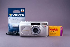 Olympus Superzoom 80G Quartz Date 35mm Point & Shoot Film Camera BOX - Picture 1 of 10