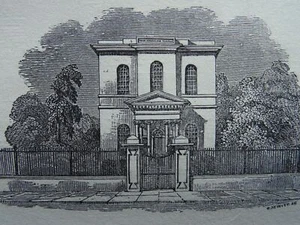 Derbyshire DERBY London Street DER NEUE JERUSALEM TEMPEL von Glover c1831 Druck - Bild 1 von 2