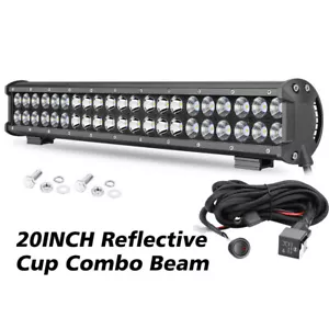 For Ford Ranger 2019-2022 Lower Hidden Bumper 20" LED Work Light Bar Fog+Wiring - Foto 1 di 18