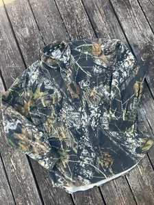 Vintage MOSSY OAK Shirt Medium Hunting Long Sleeve Break Up Button Down - Picture 1 of 2