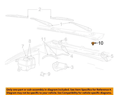 FORD OEM 95-11 Explorer Sport Trac-Washer Nozzle F77Z17603BA - Image 1 of 2