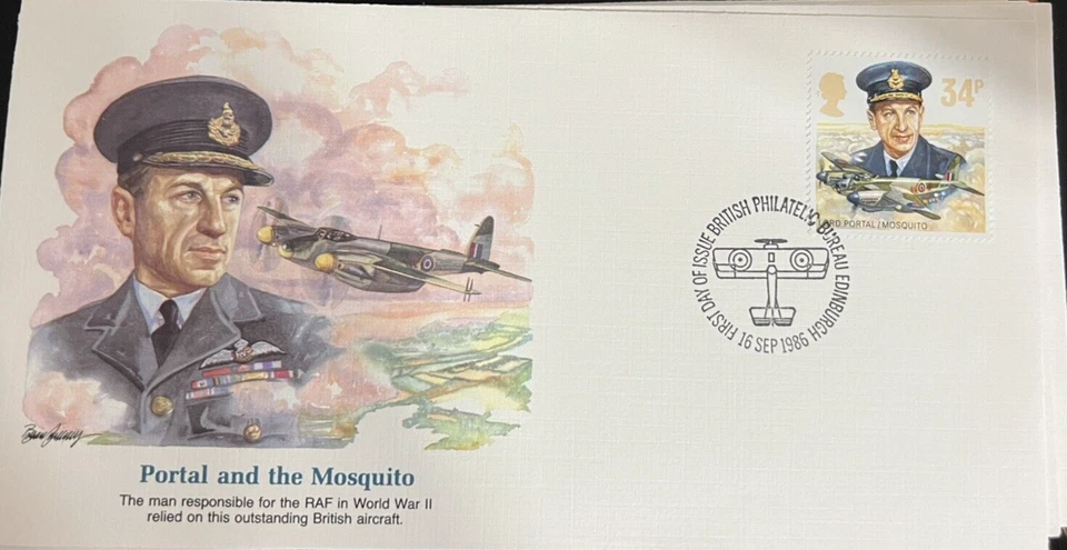 GREAT BRITAIN 1986 FDC History of Royal Air Force Sg1340. No address/Clean Cover - Image 1 of 1