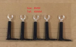 Soporte de tubo de letrero de neón tamaño 8 mm y alto 45 mm/accesorio de soporte/soporte negro cantidad 10 - Imagen 1 de 1