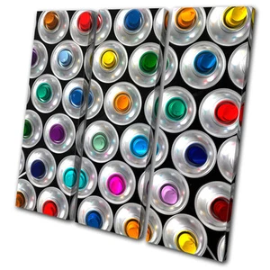 Graffiti Spraydosen Kunst Diskant Leinwand Wandbild Bild Druck VA - Bild 1 von 1