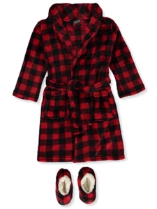 Mon Petit Boys' 2-Piece Plush Bathrobe Set - Picture 1 of 2