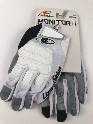 蜥蜴皮肤监视器高清全指手套尺寸 M 白色 — 第 1/3 张图片