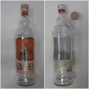 Tequila Bottle 750ml Cazadores Reposado Mexican Alcohol Liquor Decanter Glass F