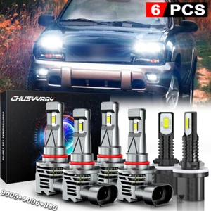 For Chevy Trailblazer 2002-09 6000K Combo 9005 9006 880 Headlight Fog Bulbs - Bild 1 von 15