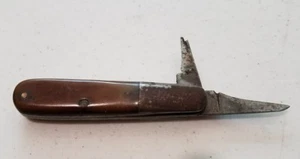 AS IS Cattaraugus Cutlery Co Little Valley NY 2-Blade Folding Barlow Style 2139 - Picture 1 of 8