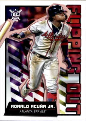 2020 Topps Big League Flipping Out #FO-2 Ronald Acuna Jr. Atlanta Braves - Image 1 of 2