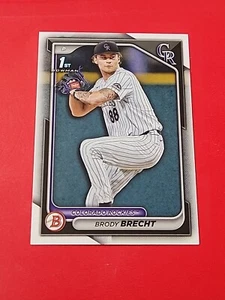 2024 Bowman Draft Paper Base BD-39 Brody Brecht Colorado Rockies - Picture 1 of 3