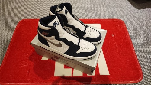 Nike Air Jordan 1 High OG CO JP Midnight Navy (2020) nuove di zecca UK 9 US 10