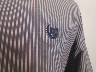 Bonita Camisa Para Hombre XL Ralph Lauren Chaps Azul Rayas Manga Larga Con Botones Usada en Excelente Condición Foto 1 de 4