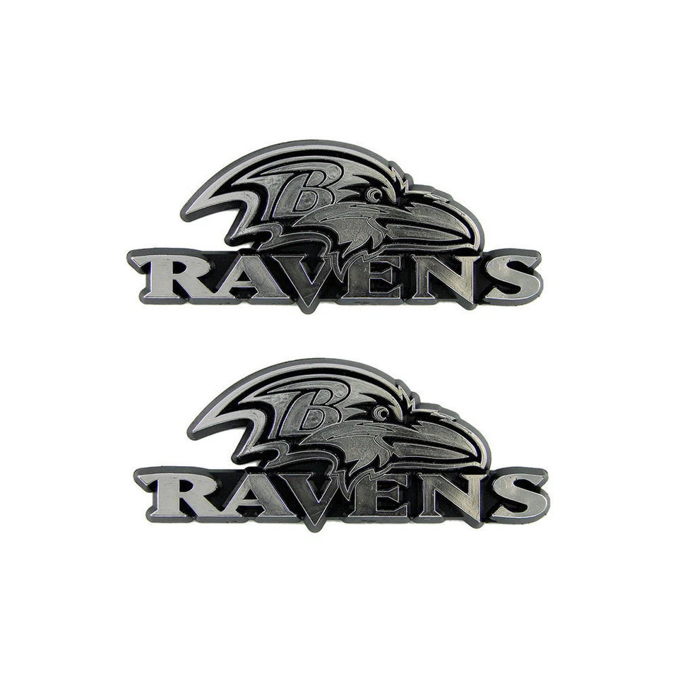 Baltimore Ravens Team Auto Emblem 3d Chrome NFL Rico