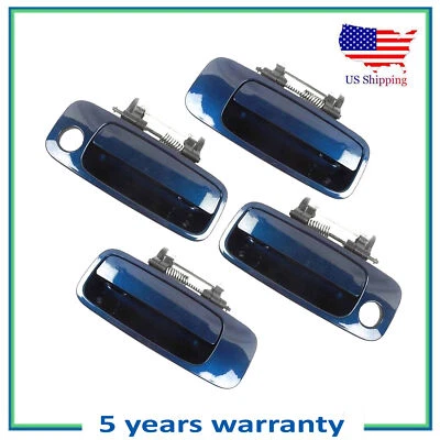 Set of 4PCS Outside Door Handle For 00 01-04 Toyota Avalon 8Q0 Stratosphere Mica - Image 1 of 4