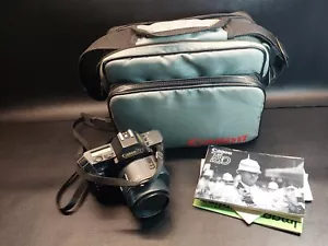 Vintage Canon T80 Camera With Gray Storage Bag 1980s **READ** - Picture 1 of 15