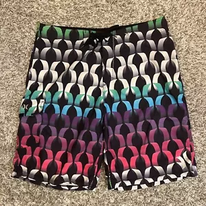 Hurley Logo Phantom Boardshorts Size 34 Multicolor Swimwear Trunks - Picture 1 of 8